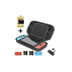 DOBE - Estuche Bolso Protector Rigido Nintendo Switch Mica De Vidrio
