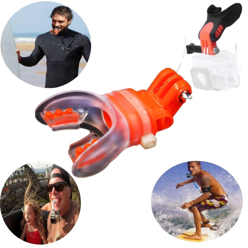 SHOOT - Soporte Bucal Para Gopro - Telesin