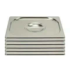 PROCHEF - Pack 6 Tapas Gastronomicas para GN 1/2 Acero Inox