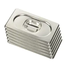 PROCHEF - Pack 6 Tapas Gastronomicas para GN 1/9 Acero Inox