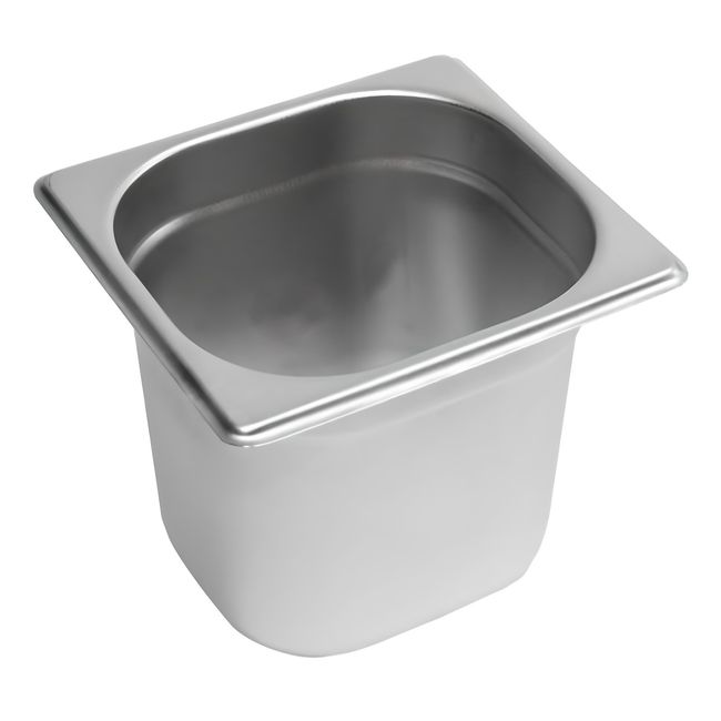 PROCHEF - Pack 6 Depositos Gastro GN 1/6 x 150 mm Acero Inox