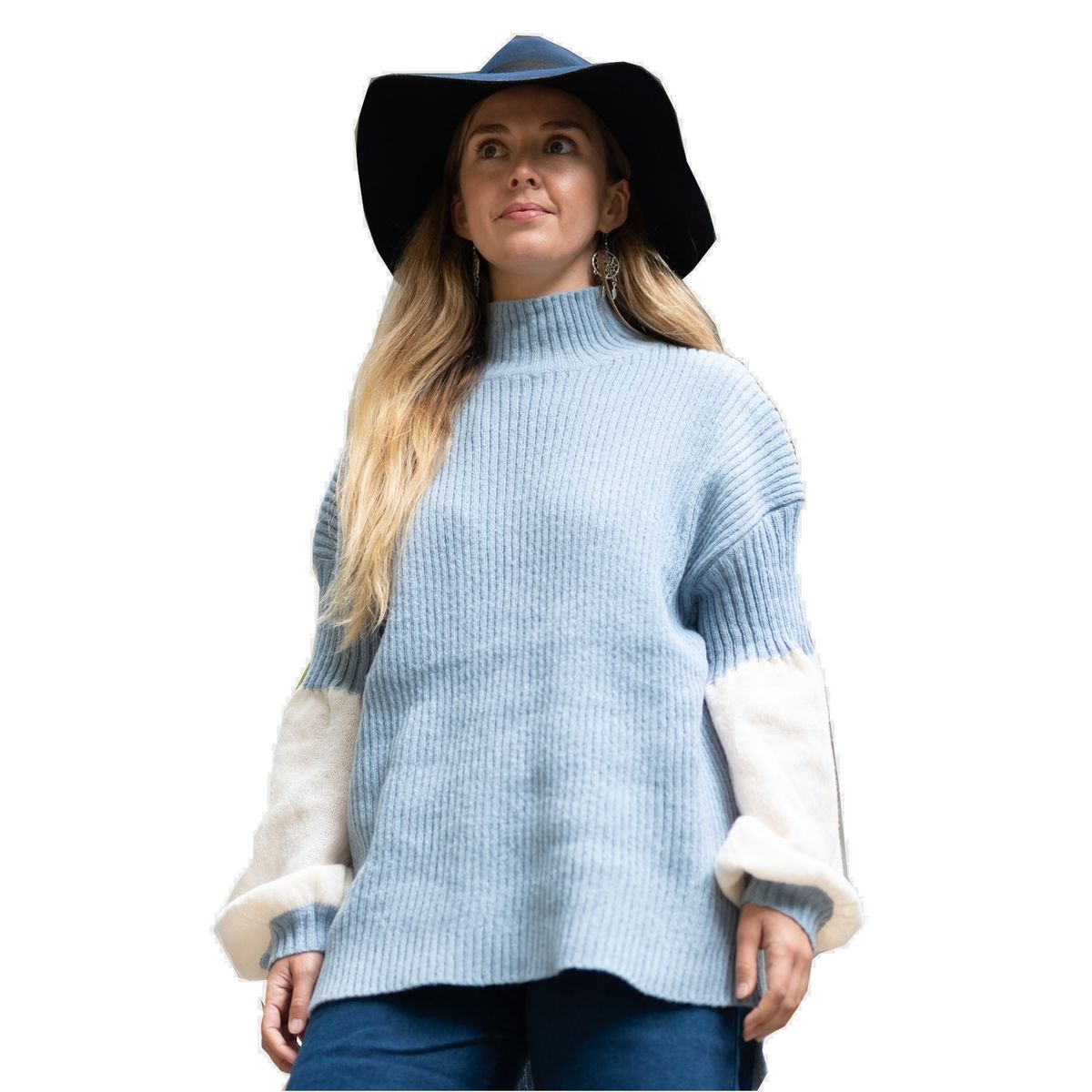 LA MONA LUISA - Chaleco Grecia Celeste - La Mona Luisa