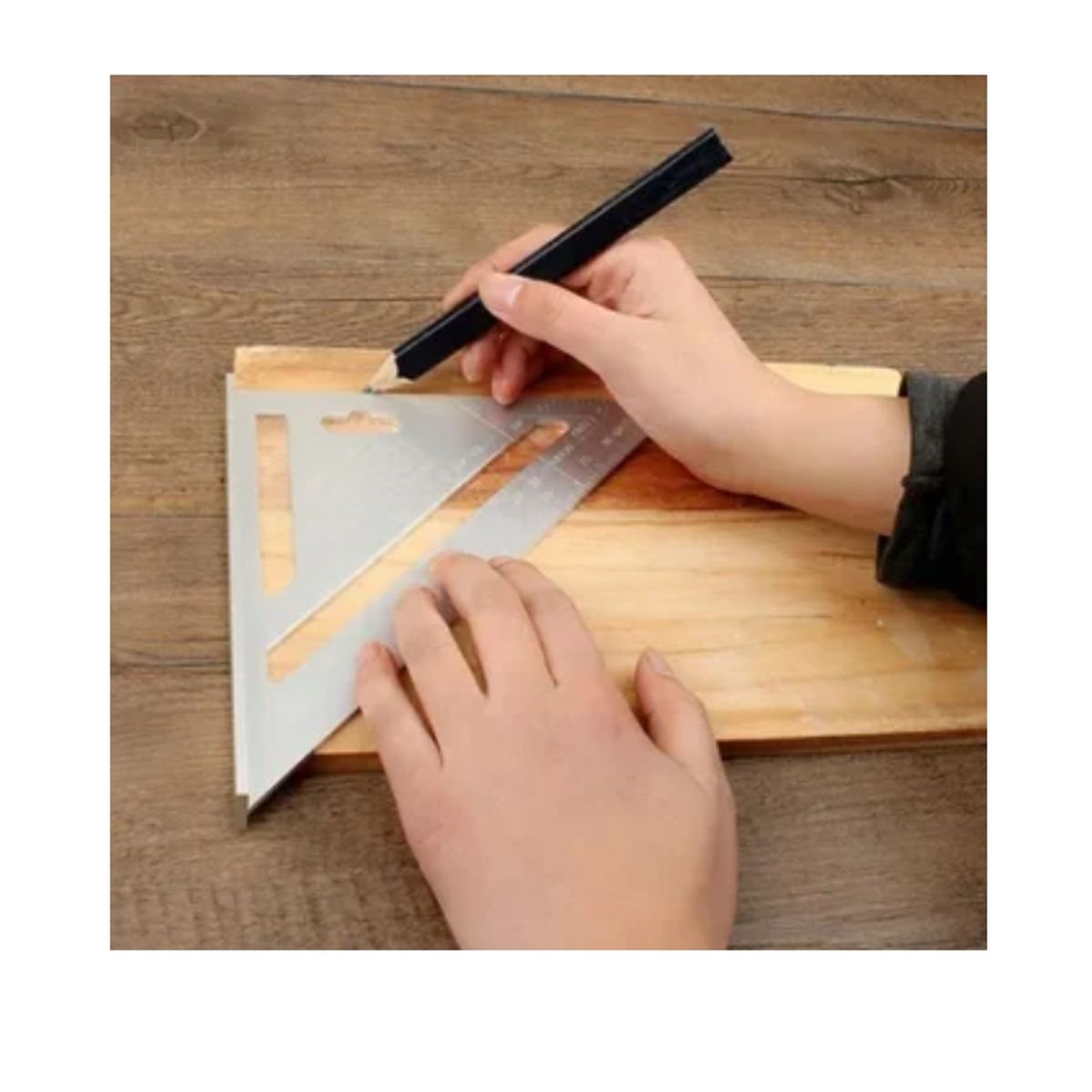 ESHOPANGIE - Escuadra De Medición Rápida De Aluminio Macizo Carpintería