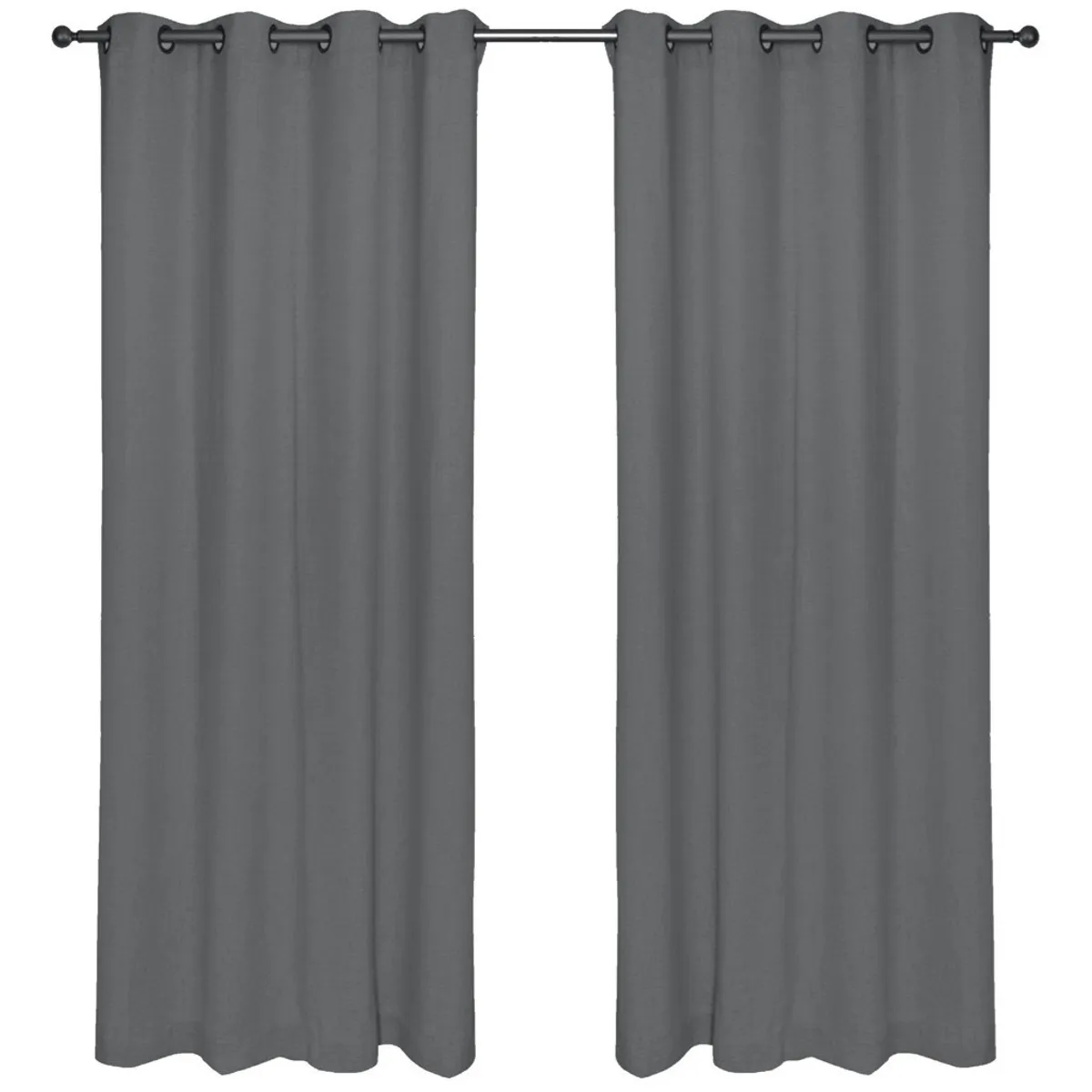 CHANTILLY - Set Cortina Blackout Térmico 140x220 Cm - Gris Marengo