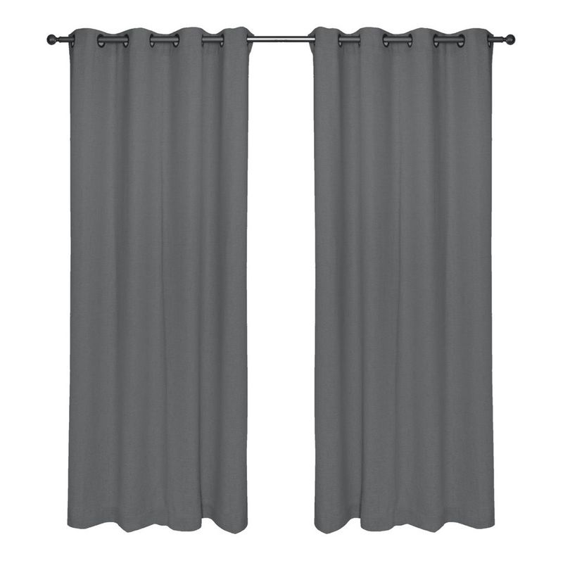 CHANTILLY - Set Cortina Blackout Térmico 140x220 Cm - Gris Marengo