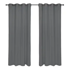 CHANTILLY - Set Cortina Blackout Térmico 140x220 Cm - Gris Marengo