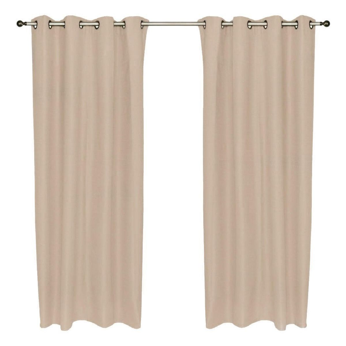 CHANTILLY - Set Cortina Blackout Térmico 140x220 Cm - Cruda