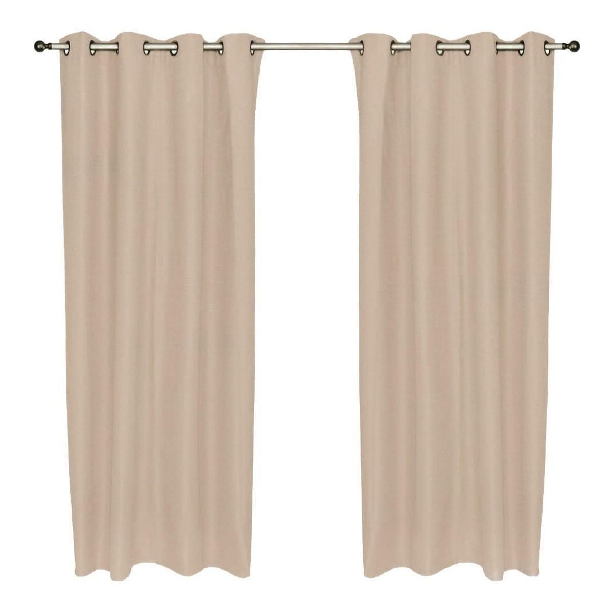 CHANTILLY - Set Cortina Blackout Térmico 140x220 Cm - Cruda