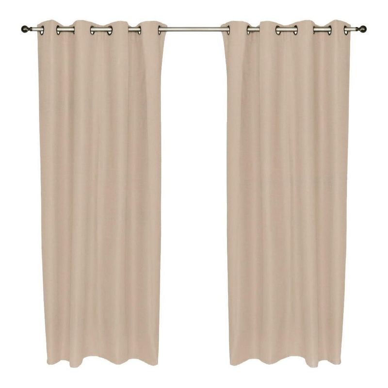 CHANTILLY - Set Cortina Blackout Térmico 140x220 Cm - Cruda
