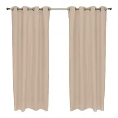 CHANTILLY - Set Cortina Blackout Térmico 140x220 Cm - Cruda