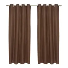 CHANTILLY - Set Cortina Blackout Térmico 140x220 Cm - Chocolate