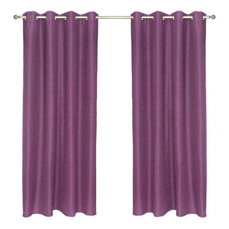 CHANTILLY - Set Cortina Blackout Térmico 140x220 Cm - Morado