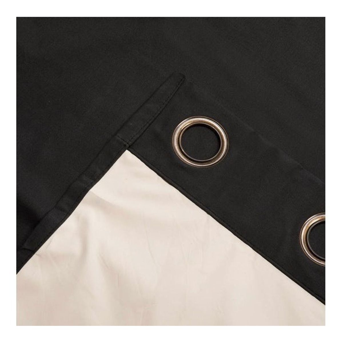 CHANTILLY - Set Cortina Blackout Térmico 140x220 Cm - Negra