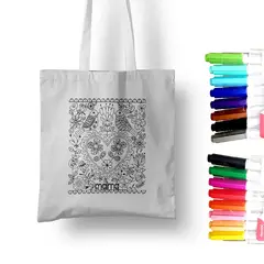 EMPORIO CURANIPE - KIT PARA PINTAR BOLSA MAMA 16 MARCADORES TEXTILES