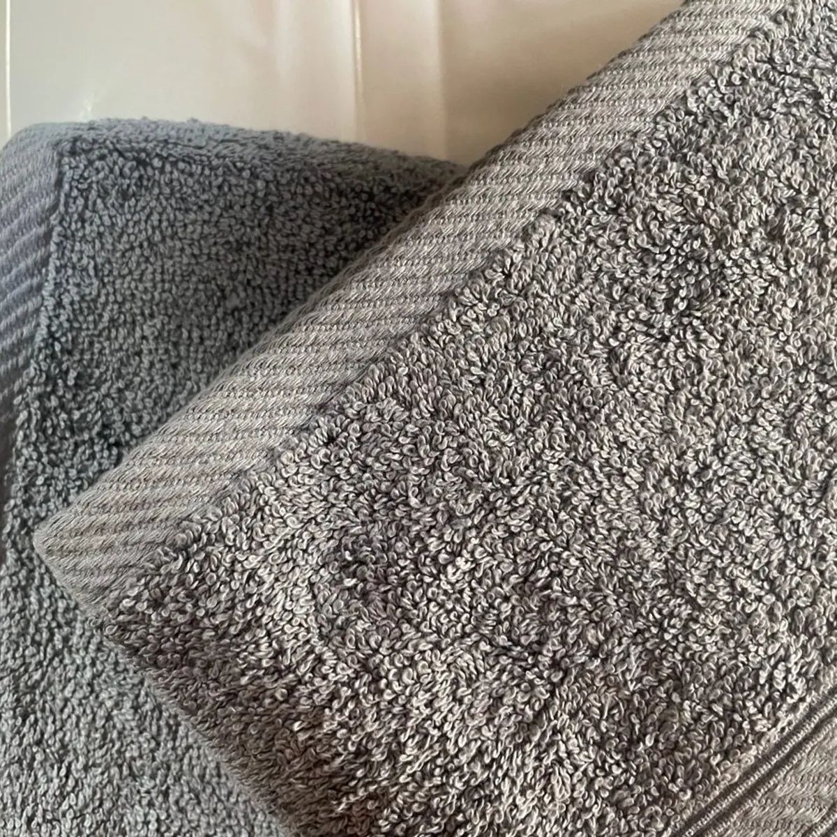 GENERICO - Juego De Toallas Gris 450 Grs/m2 (baño Y Mano)