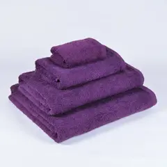 GENERICO - Juego De Toallas Morado 450 Grs/m2 (baño Y Mano)