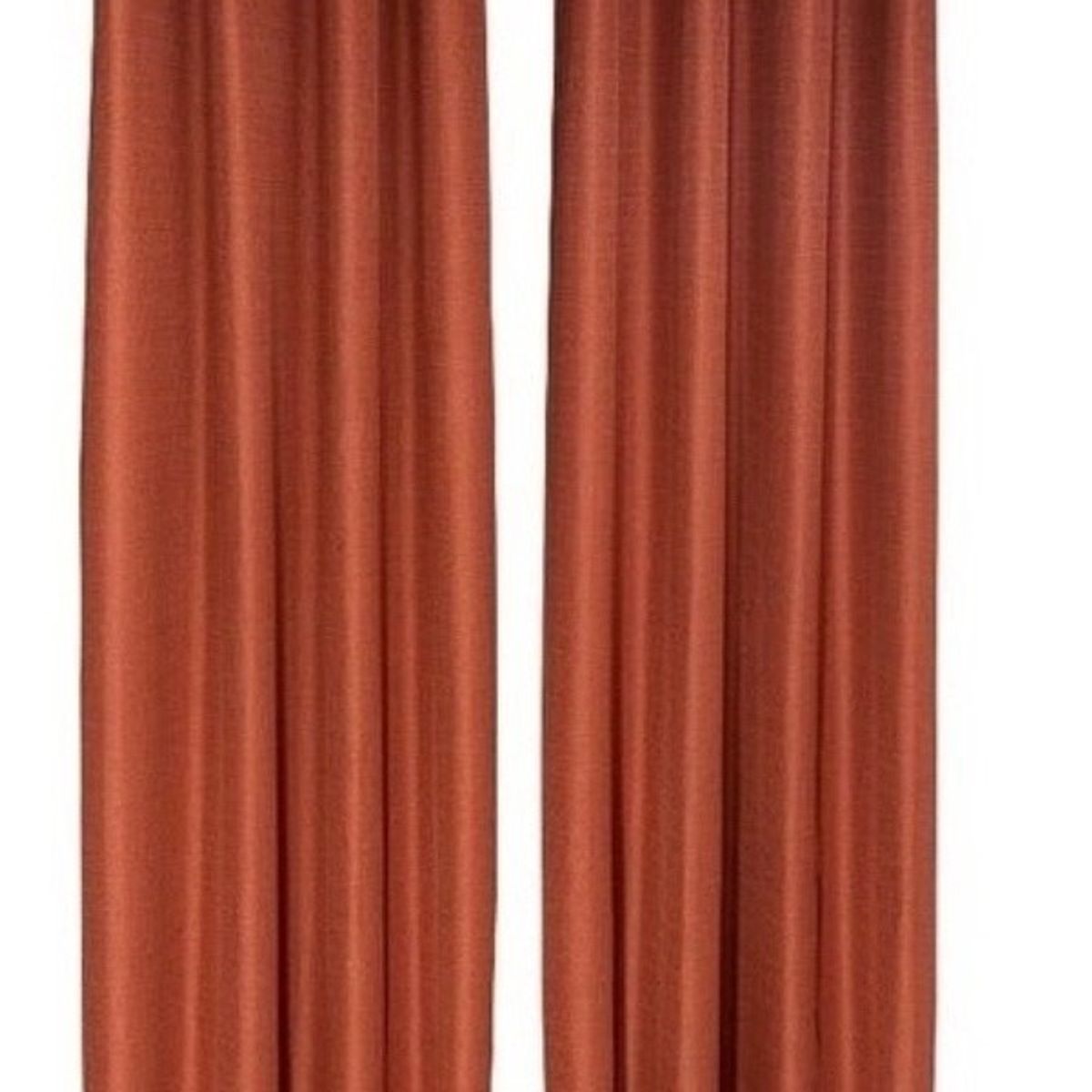 CHANTILLY - Set Cortina Blackout Térmico 140x220 Cm - Terracota