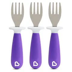 MUNCHKIN - SET DE 3 TENEDORES COLOR LILA