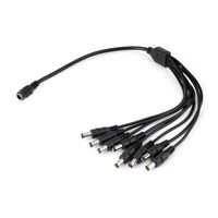 Cable De Poder Splitter Dvr 8 Hebras Pro Cctv