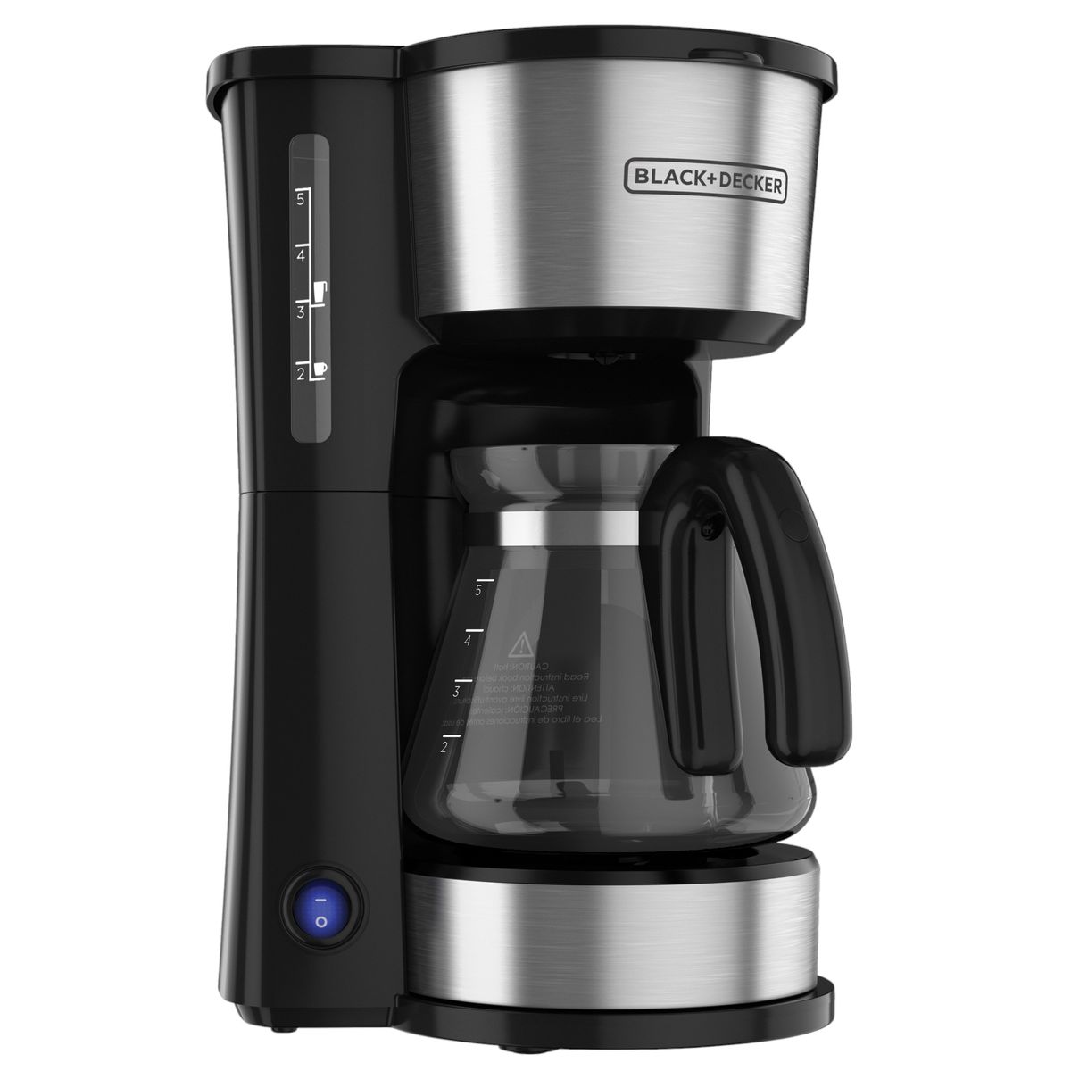 BLACK+DECKER - Cafetera Black + Decker 4 En 1 para 5 Tazas + Filtro Permanente 