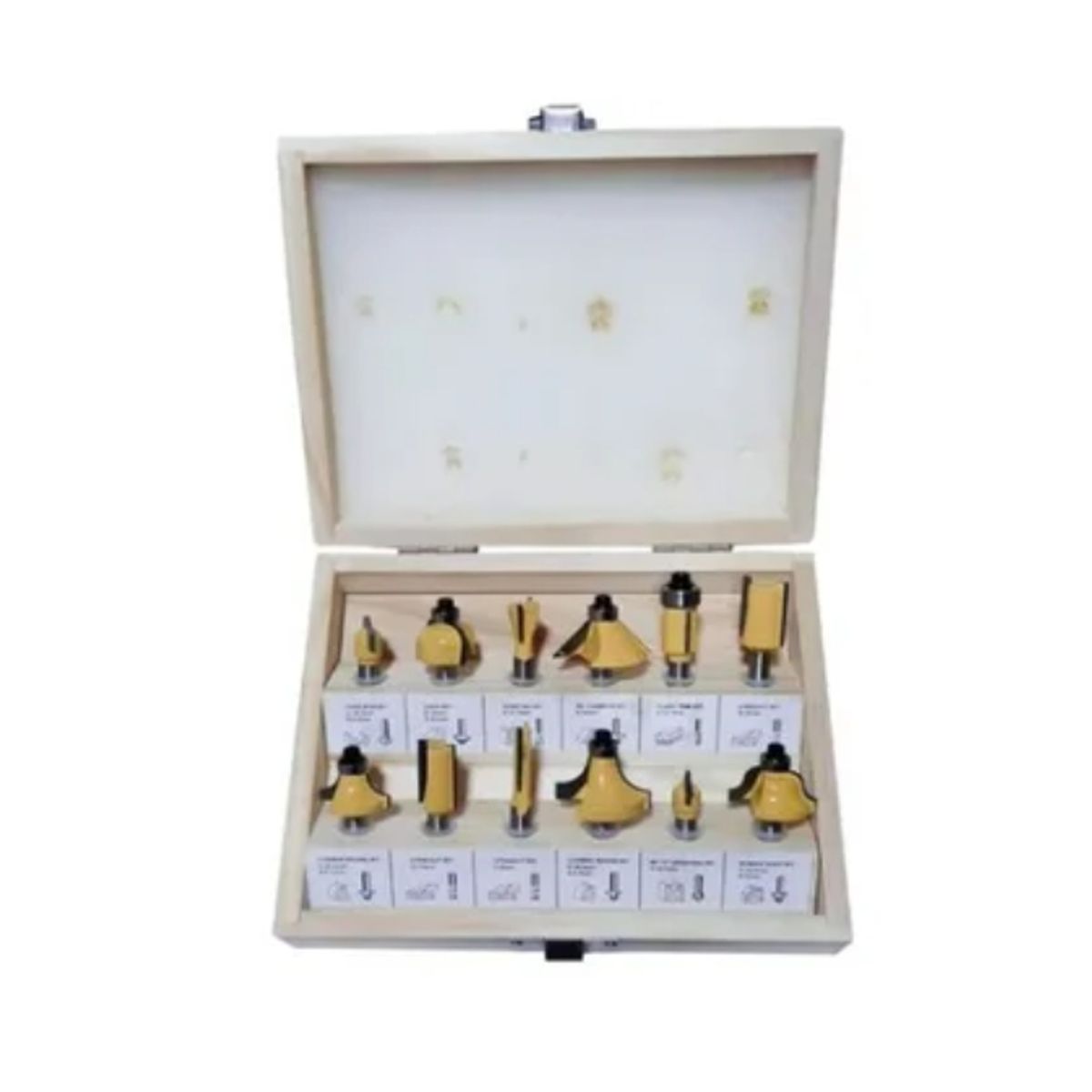 ESHOPANGIE - Set De 12 Brocas Fresas Madera Router 6.35mm