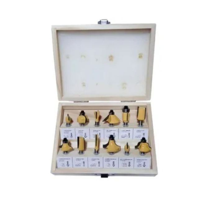 ESHOPANGIE - Set De 12 Brocas Fresas Madera Router 6.35mm