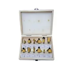ESHOPANGIE - Set De 12 Brocas Fresas Madera Router 6.35mm