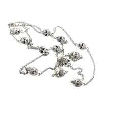 JOYAS MYTOKE - Collar Largo Piedras Circon Plata 925 Mujer Femenina