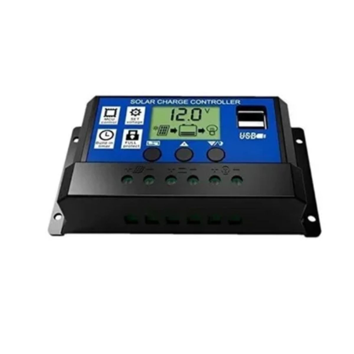 ESHOPANGIE - Regulador De Carga Solar Digital 12v 24v 50a 2usb