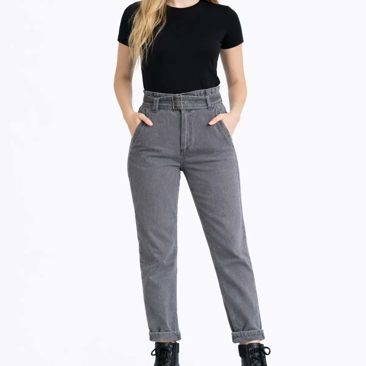 LA MONA LUISA - Jeans Guadalupe Gris - La Mona Luisa