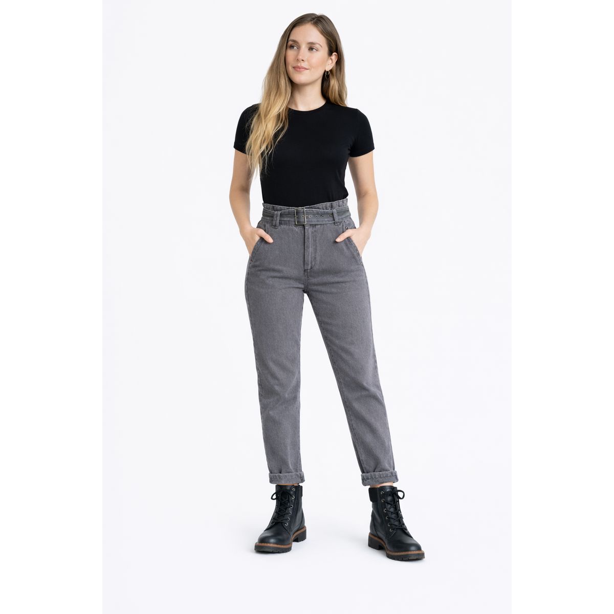 LA MONA LUISA - Jeans Guadalupe Gris - La Mona Luisa