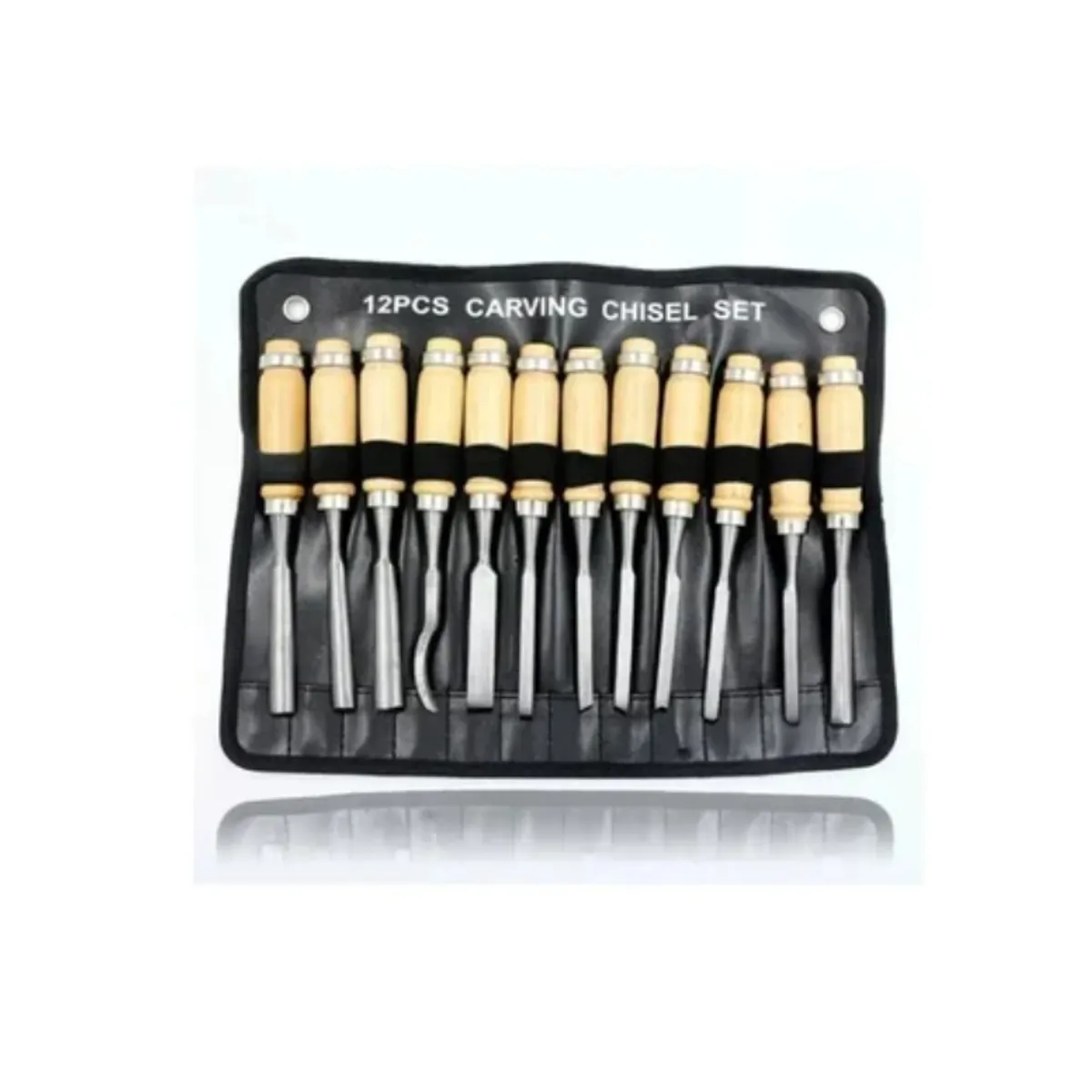 ESHOPANGIE - Juego De Cinceles Para Tallar Madera 12 Piezas Carpintería