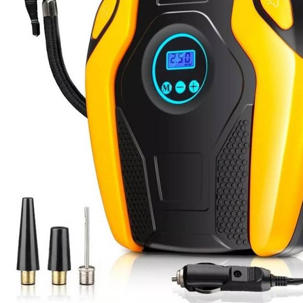 SOHOGAR - Compresor de aire digital con luz de emergencia
