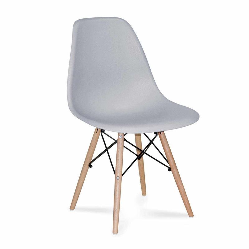 GENERICO - Silla de comedor estilo eames gris