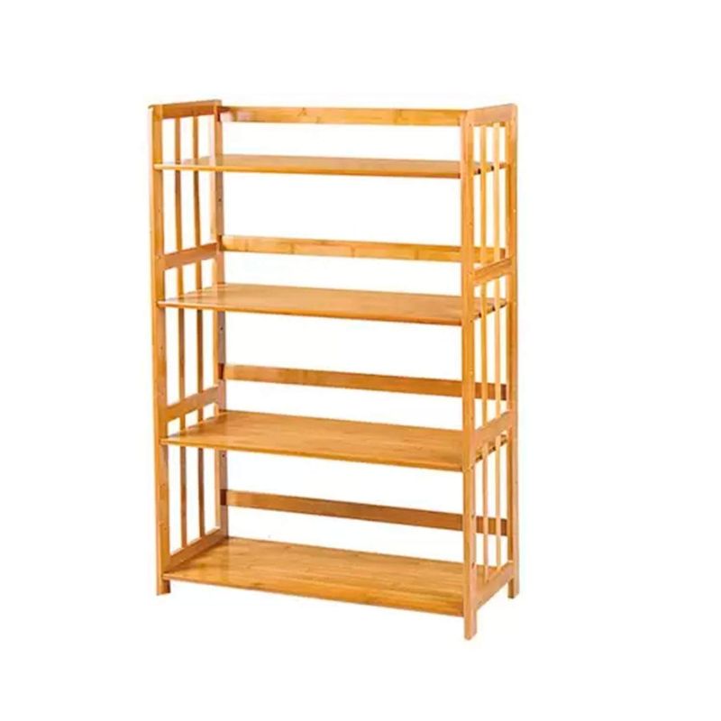 GENERICO - Estante organizador de 4 niveles madera bambú 119x67x26cm
