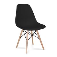 Silla de comedor estilo eames negra