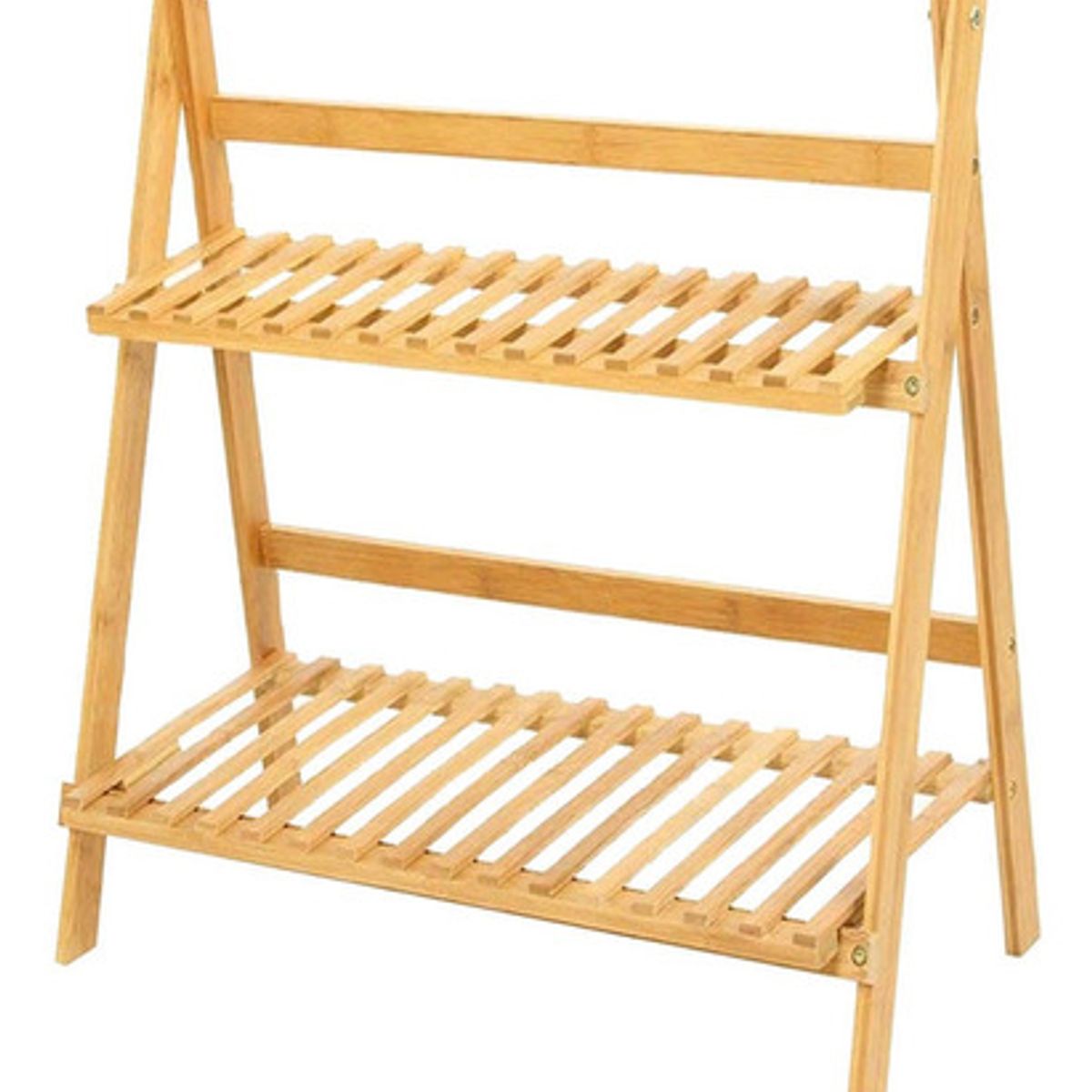 SOHOGAR - Estante de bambú para macetas 2 niveles