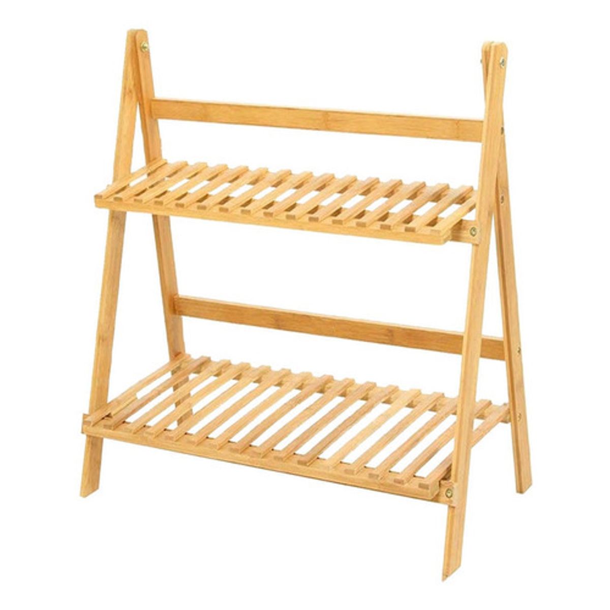 SOHOGAR - Estante de bambú para macetas 2 niveles