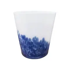 SOHOGAR - Florero de vidrio fabricado en polonia 16 cm cobalto