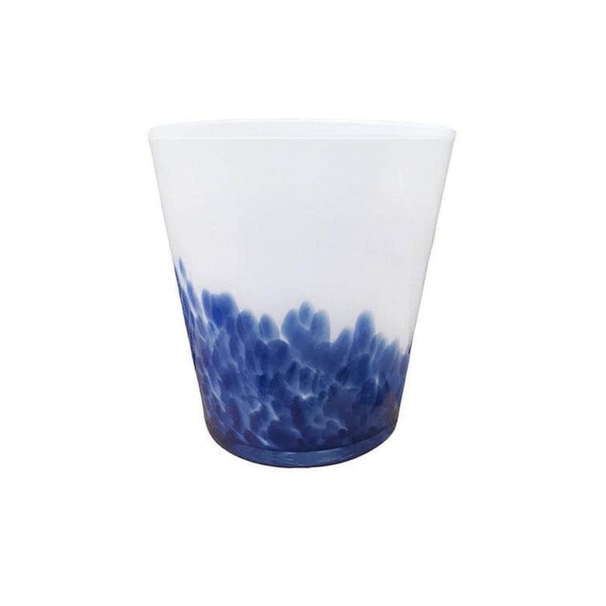 HOME ESSENTIALS - Florero de vidrio fabricado en polonia 16 cm cobalto