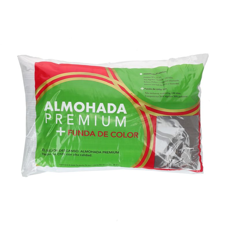 SUEÑO BLANCO - Almohada premium mas  funda cafe 50x70 cm