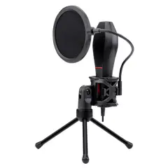REDRAGON - Microfono Gamer M200 Quasar Usb Condensador Estudio - Negro