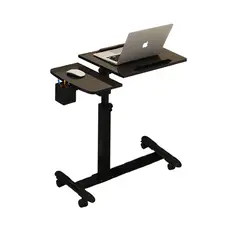 GENERICO - Multimesa ajustable con ventilador para notebook negra