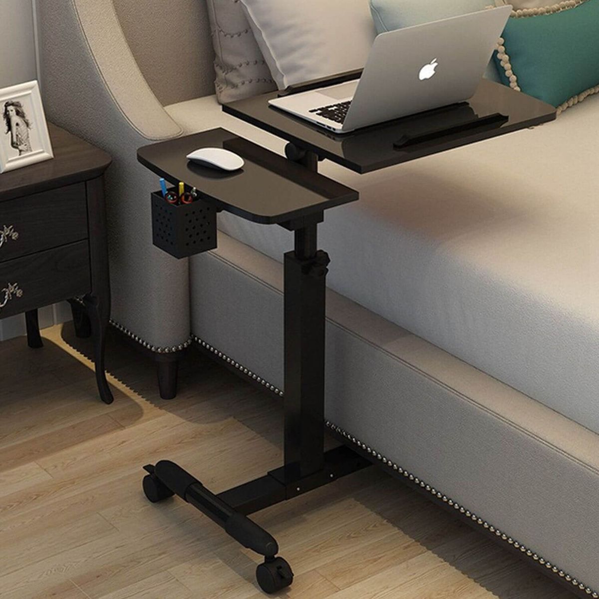 SOHOGAR - Multimesa ajustable con ventilador para notebook negra