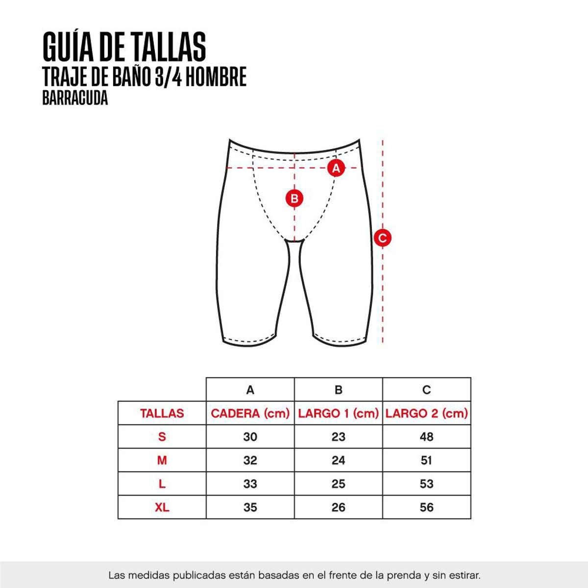 BARRACUDA - TRAJEBAÑO HOM BARRACUDA 34 SWIMCARE AZM-GR M