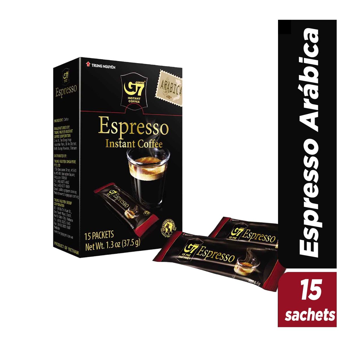 G7 COFFEE - Café Instantáneo Espresso Arábica G7 Coffee - Trung Nguyen