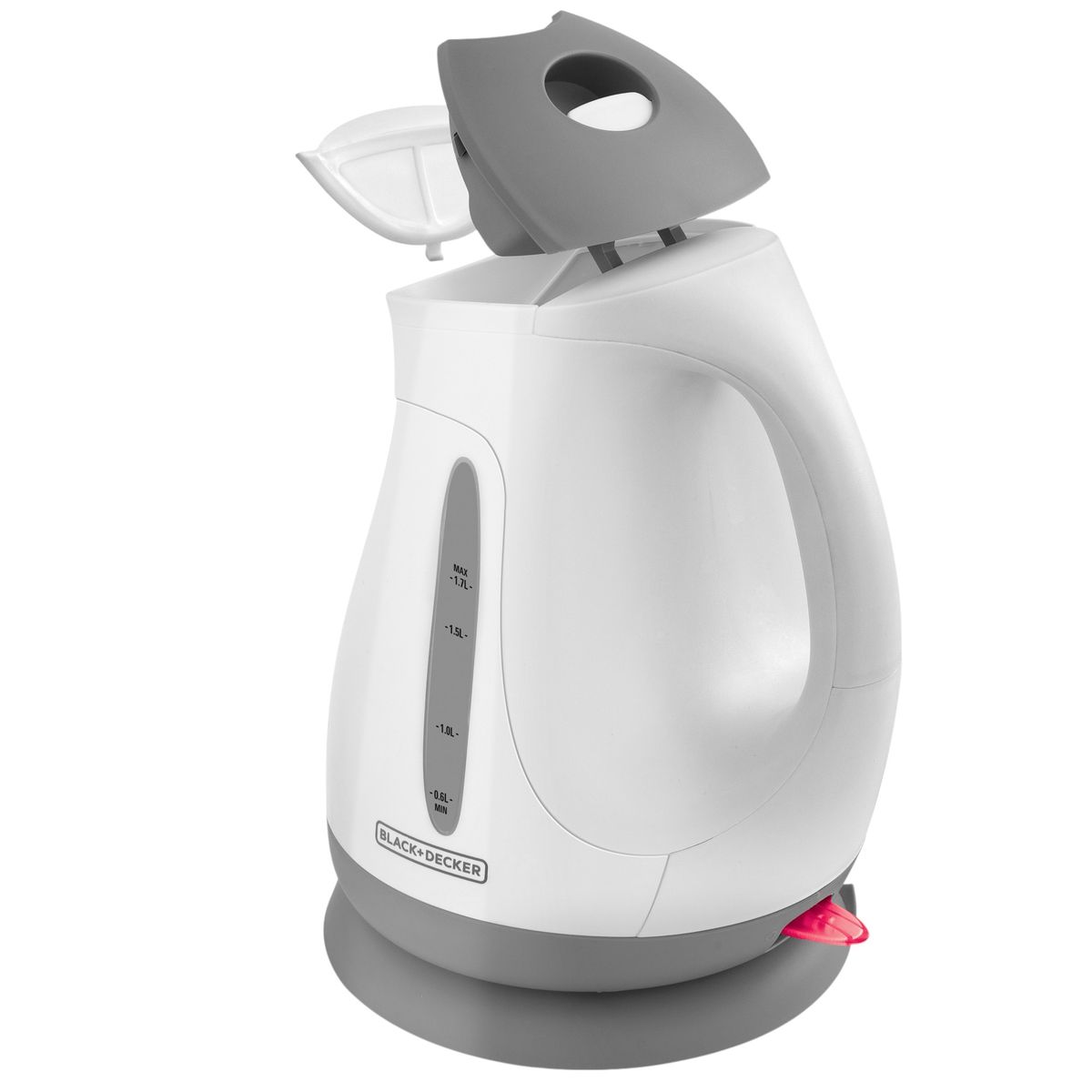 BLACK+DECKER - Hervidor Black + Decker 1.7L Base Giratoria 360° JKC681-CL - Blanco