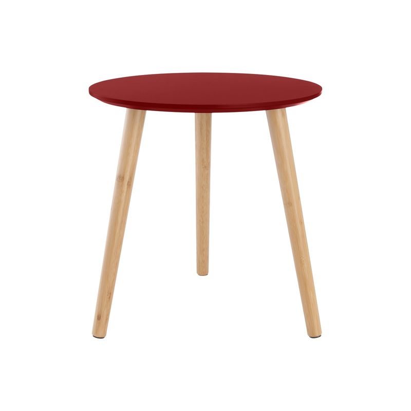 URBAN PRODUCTS - MESA LATERAL AUXILIAR MADERA ROJA 40X40CM URBAN PRODUCTS