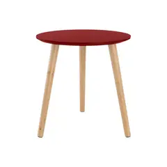 URBAN PRODUCTS - MESA LATERAL AUXILIAR MADERA ROJA 40X40CM