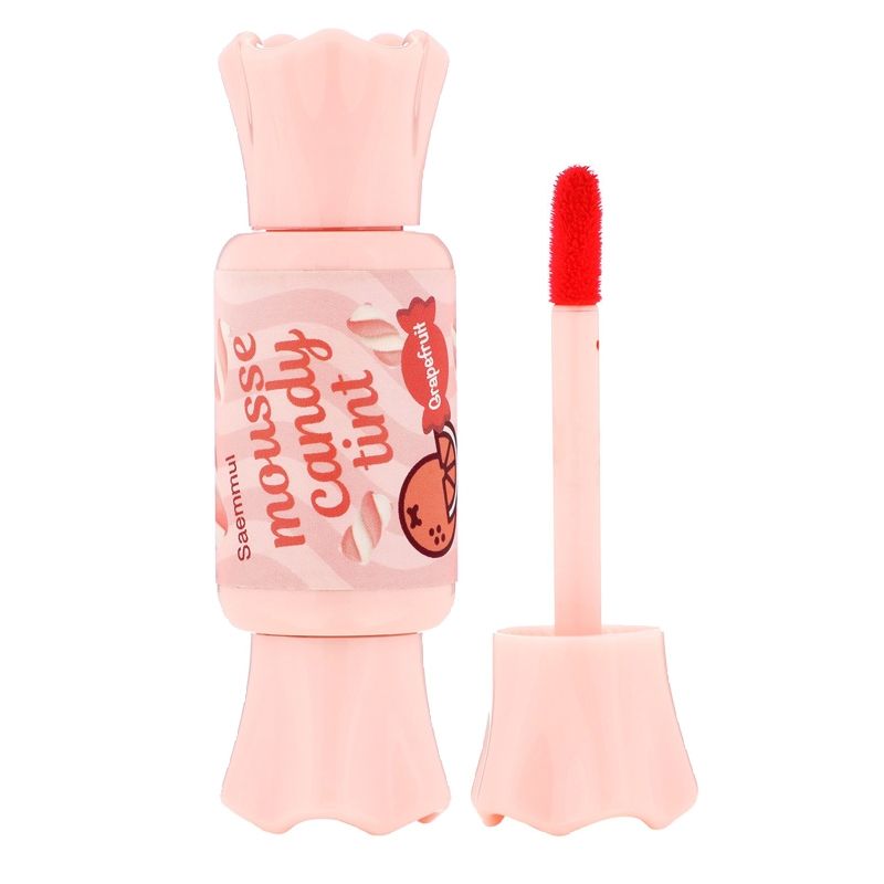 THE SAEM - Candy Lip Tint Mousse 04 Grapefruit - Tinta Labial - Cosmética Coreana